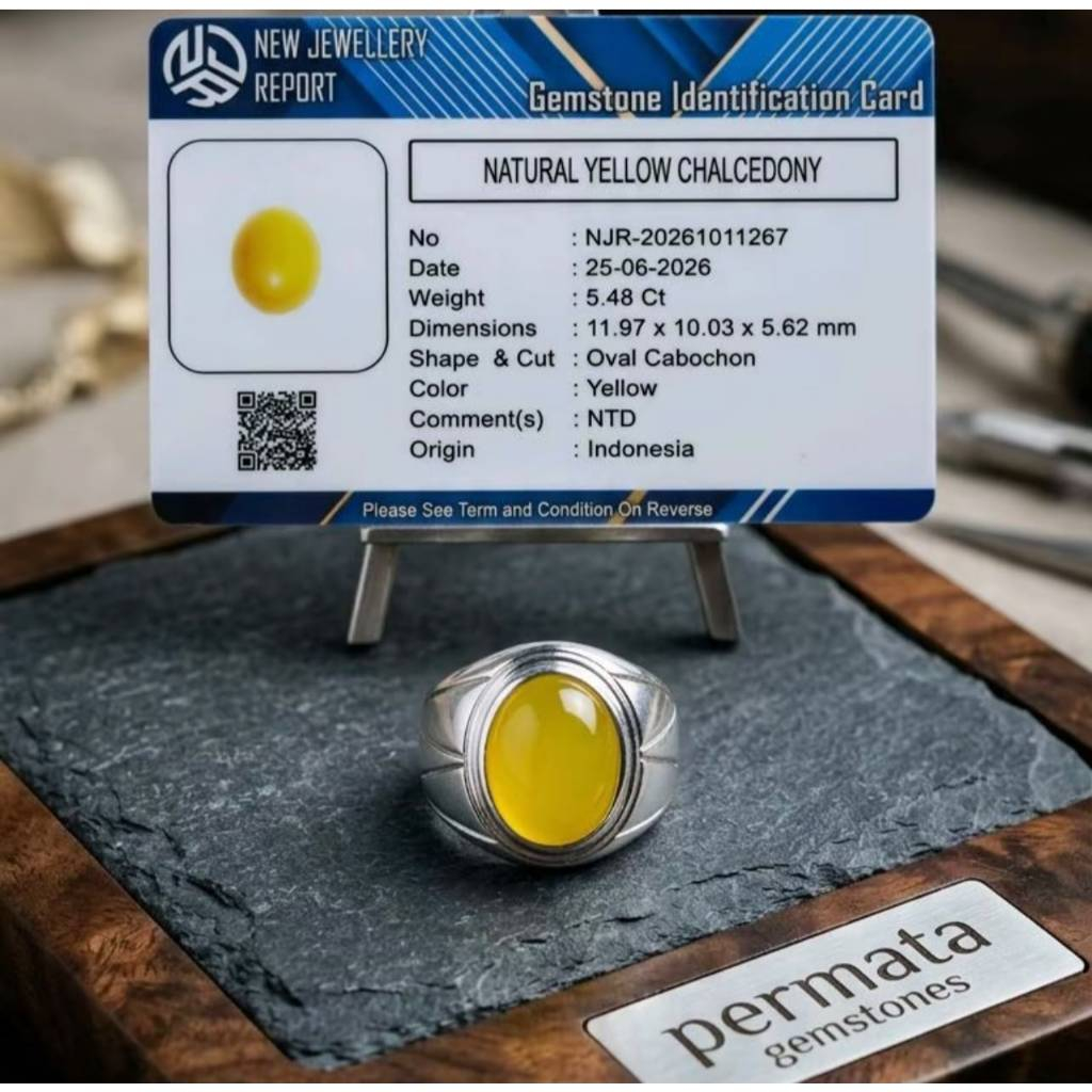 cincin batu akik asli natural yelow cempaka sunkist aceh ring titanium doff anti karat memo njr lab
