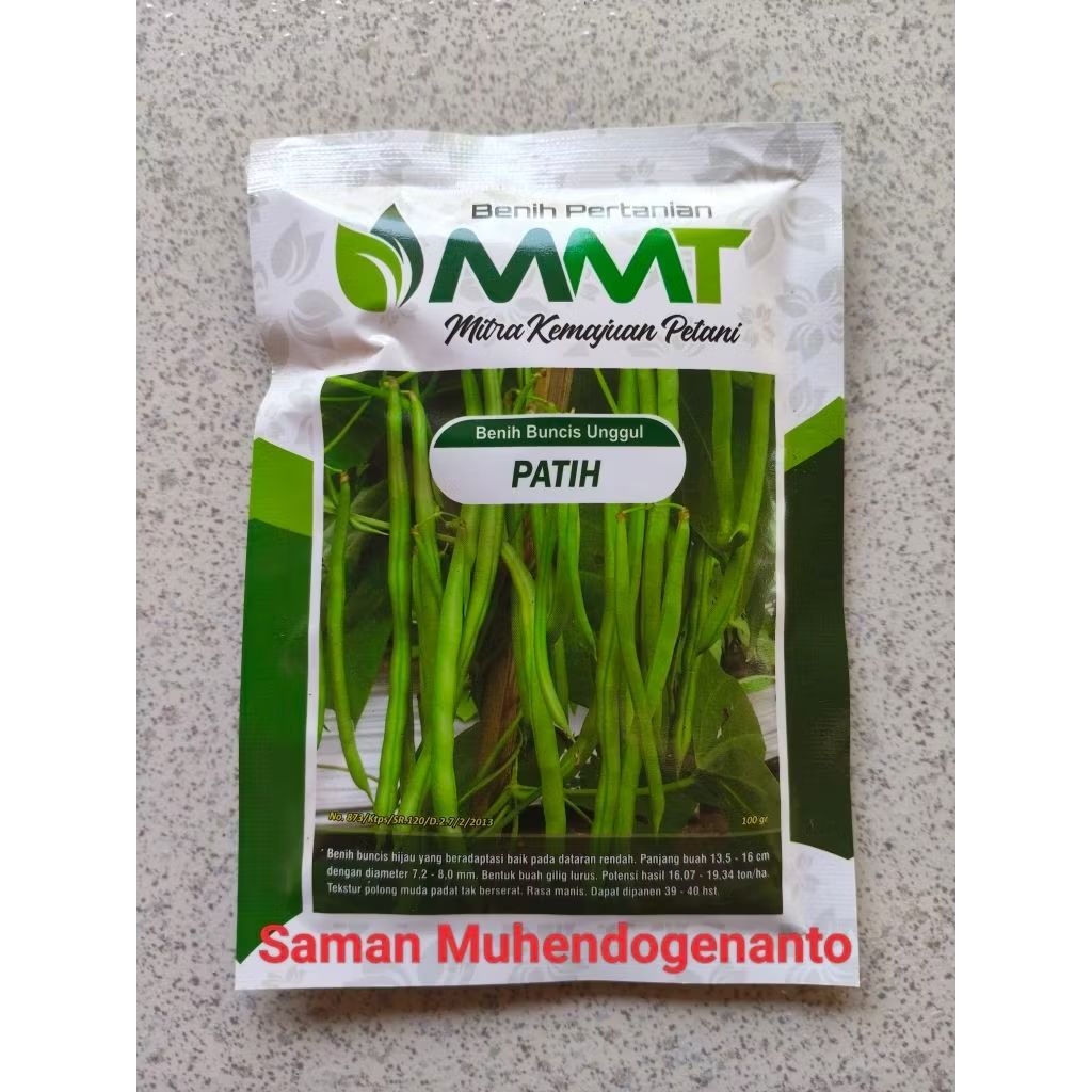 Benih Buncis PATIH 100 gram MMT - Bibit Buncis PATIH
