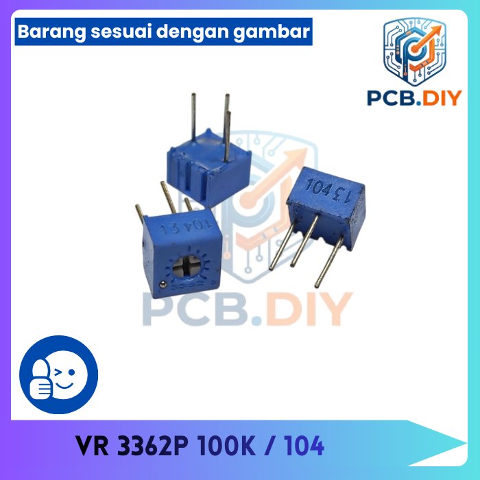 3362P trimpot variabel resistor Presisi 100K 100k 104 3362 p 3362 P 104