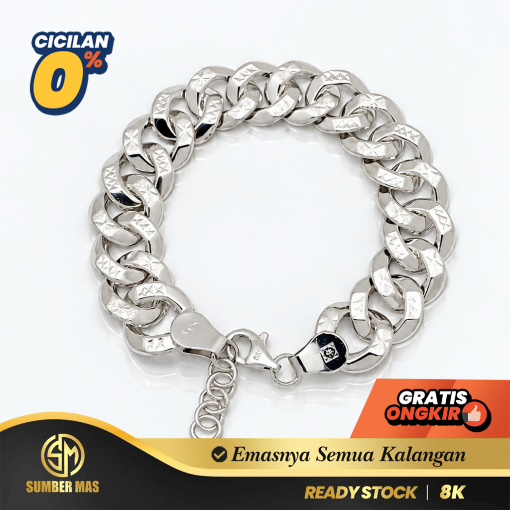SUMBER MAS - Gelang Krepyak Emas (OL) Sisisik Naga Fashion 8K