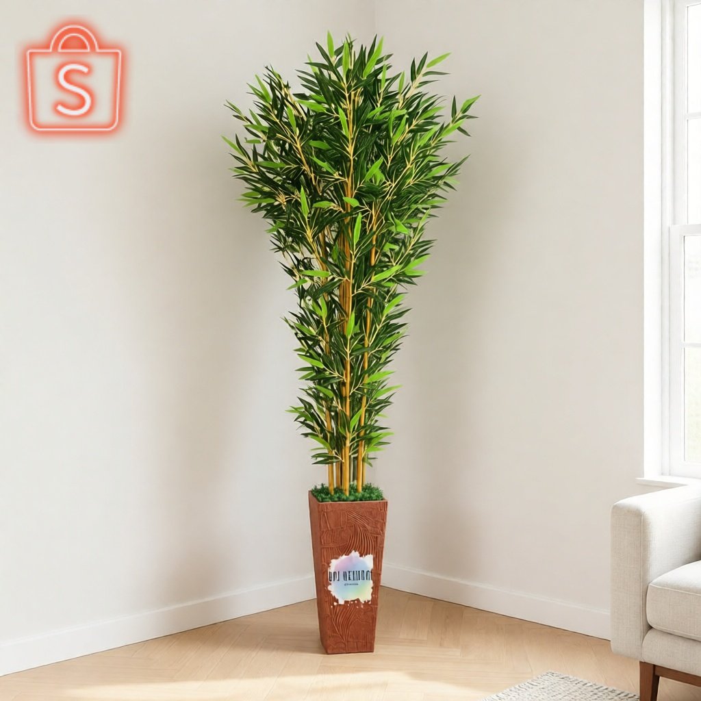 Pohon Bambu  Artificial Besar Tinggi Ruang Tamu Estetik Tanaman Hias Dekorasi Rumah Palsu Hiasan Rum