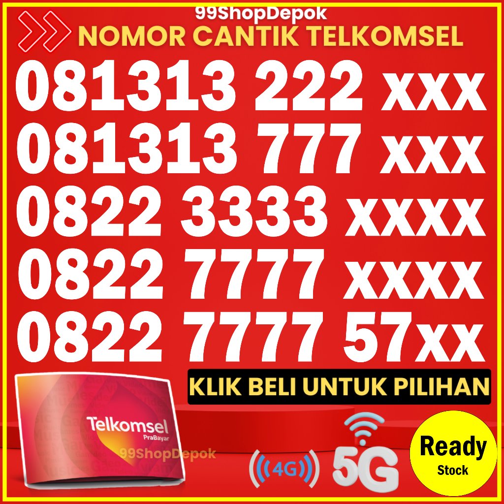Kartu Perdana Nomor Cantik Telkomsel Simpati KODE 150.1 cpy Nomer Cantik Telkomsel 29000 No Cantik S