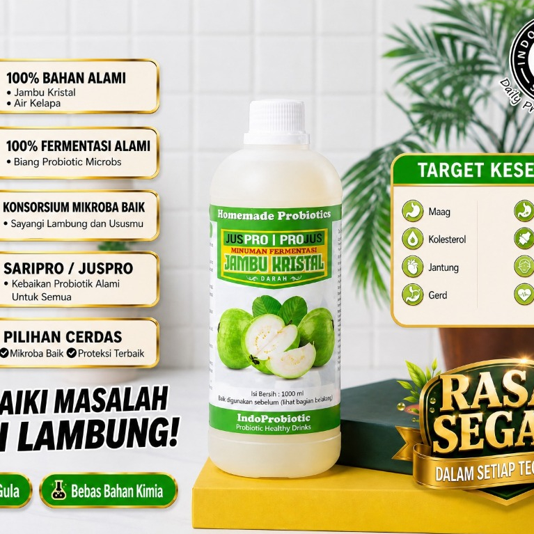 IndoProbiotik | Saripro | Sari Probiotik | Minuman Probiotik | Minuman Kesehatan | Promic Jambu Kris