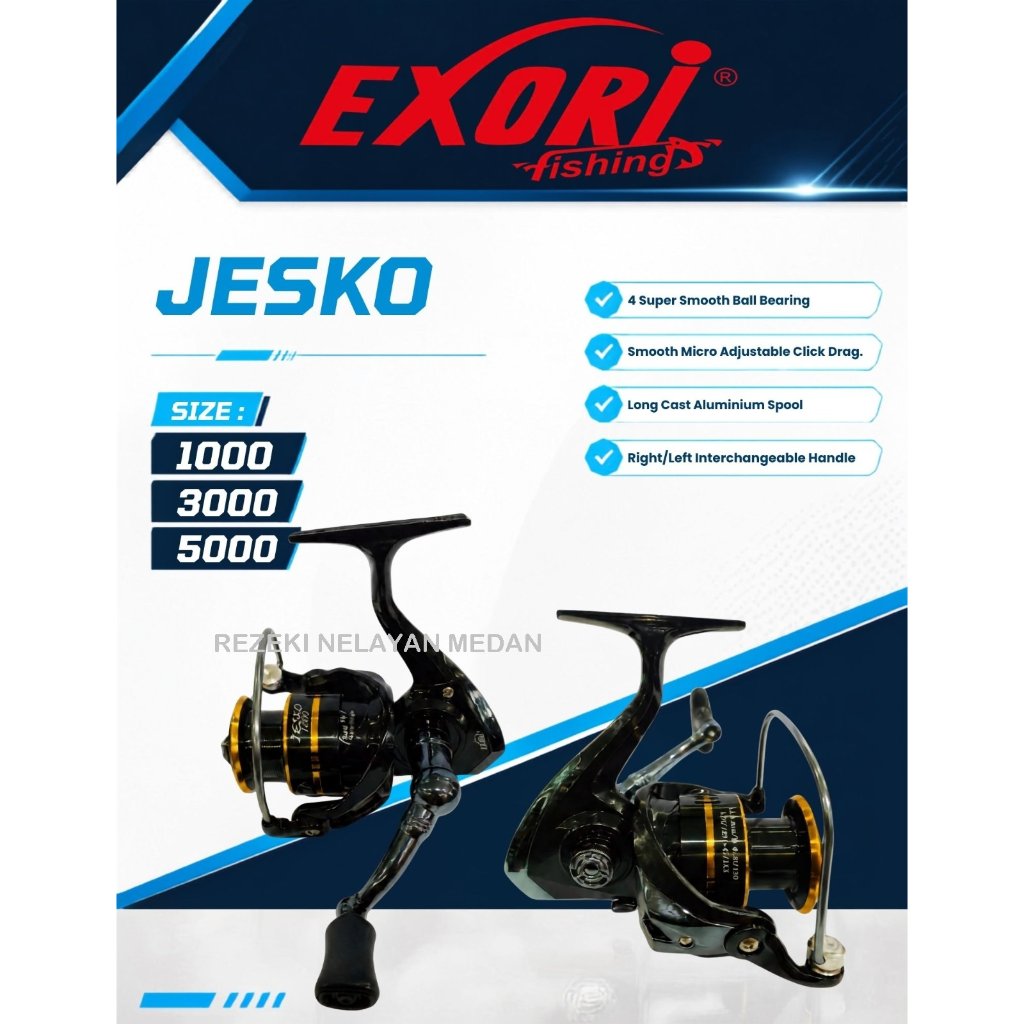 Reel EXORI Jesko 1000 3000 5000 | Reel Murah Terbaru EXORI
