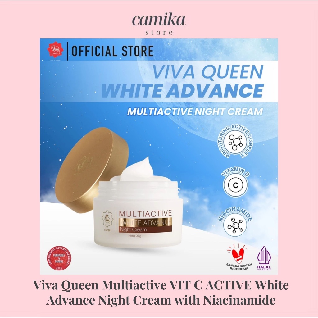 CAMIKA - Viva Queen Multiactive VIT C ACTIVE White Advance Night Cream with Niacinamide (BRIGHTENING