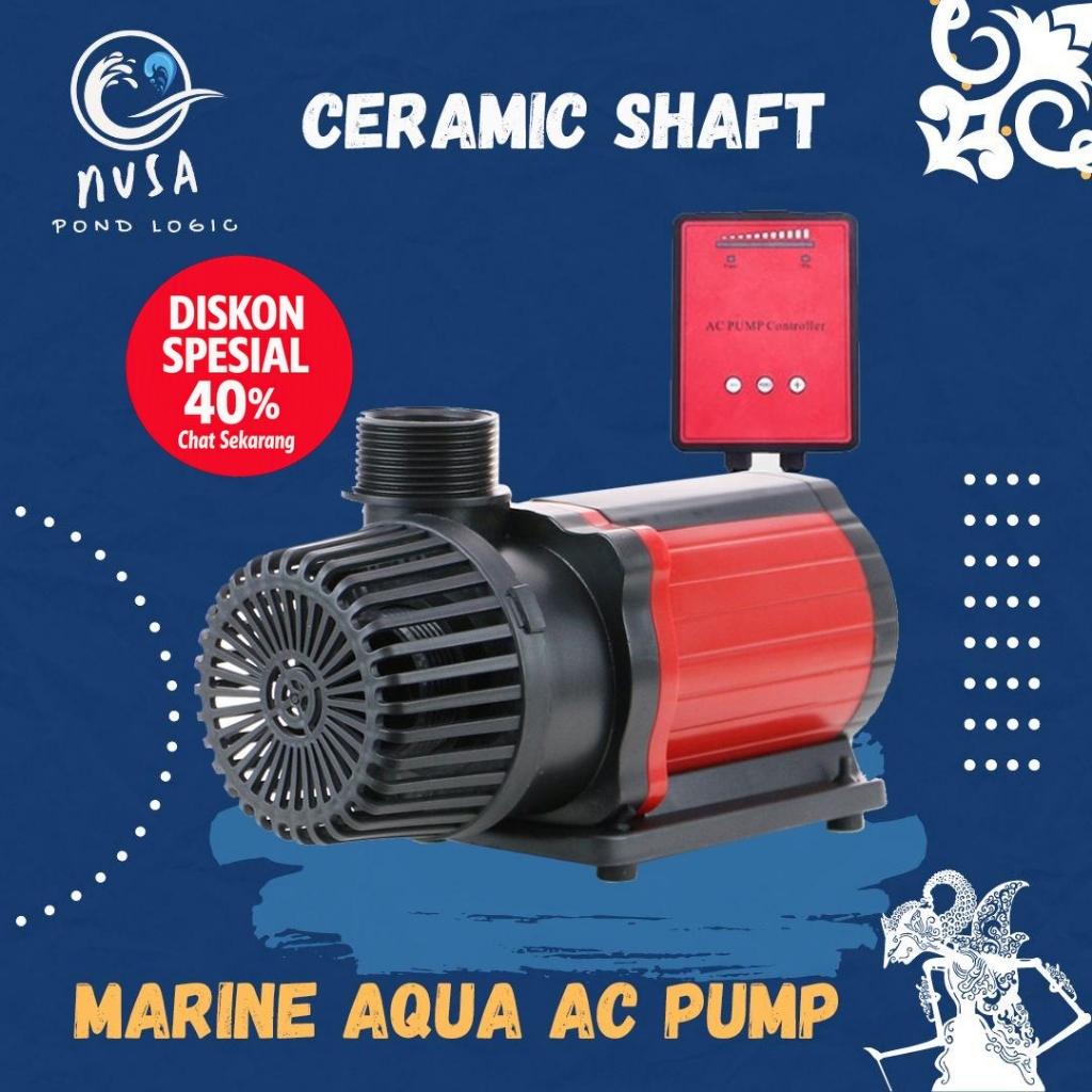 Pompa Marine Aqua Water Pump 12000 LPH Controller Submersible Pump Pond
