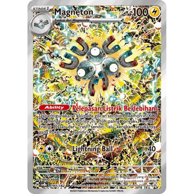 Magneton #193 AR Pokemon Kilat Rasi - Kartu Pokemon TCG Original Indonesia