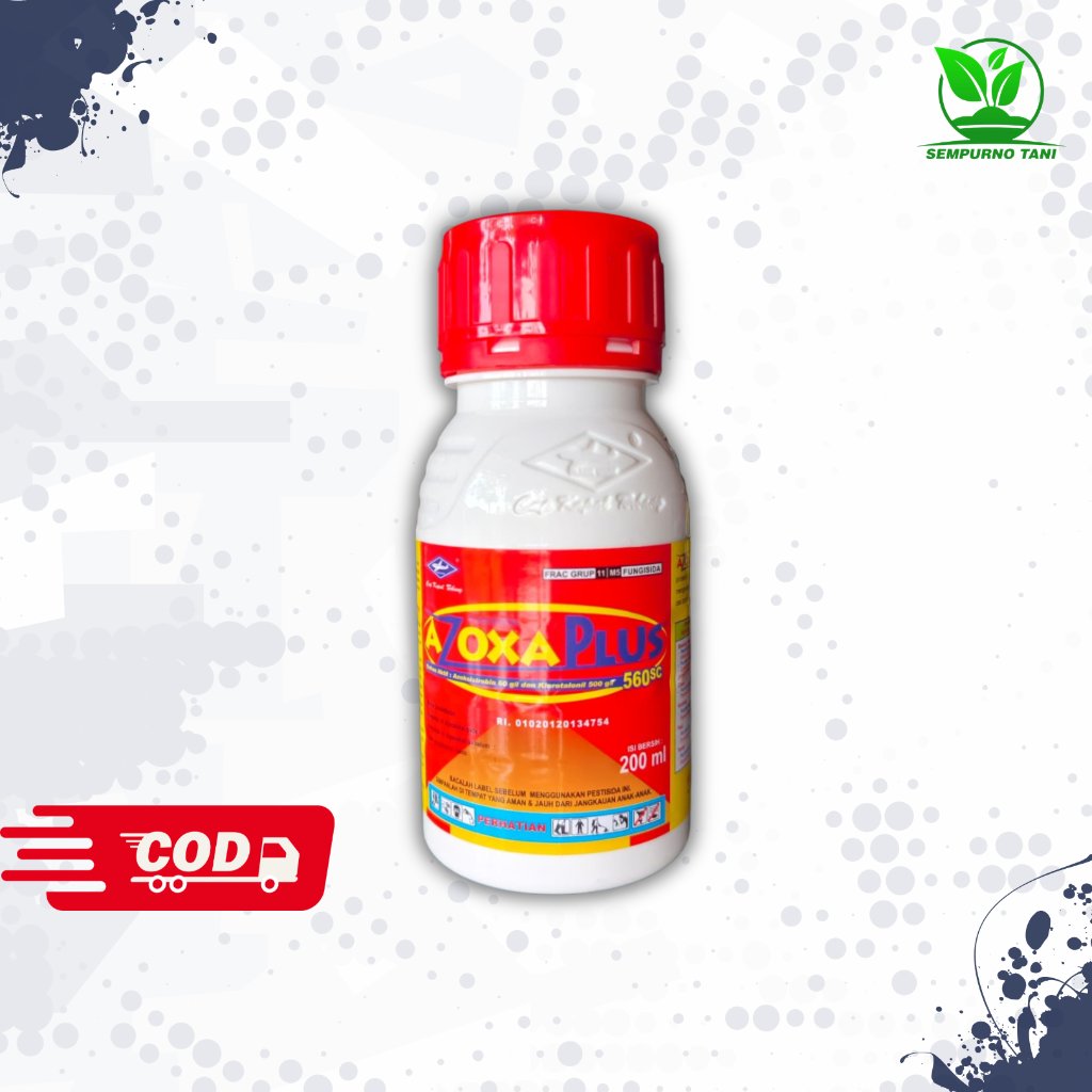 FUNGISIDA - AZOXA PLUS 560 SC - 200 ml - Cap Kapal Terbang klorotalonil daconil amistartop zorvec