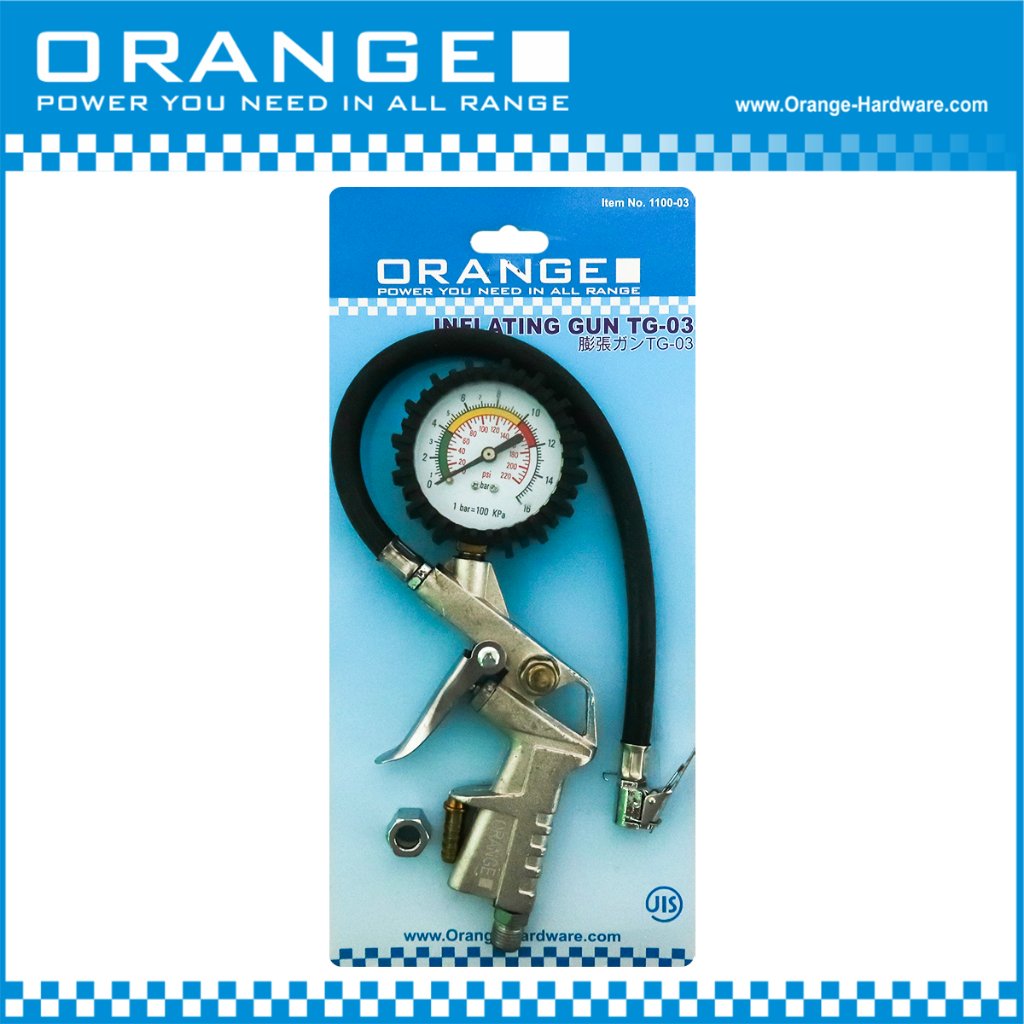 ORANGE 1100-03 ALAT ISI POMPA ANGIN BAN TIRE INFLATOR INFLATING GUN