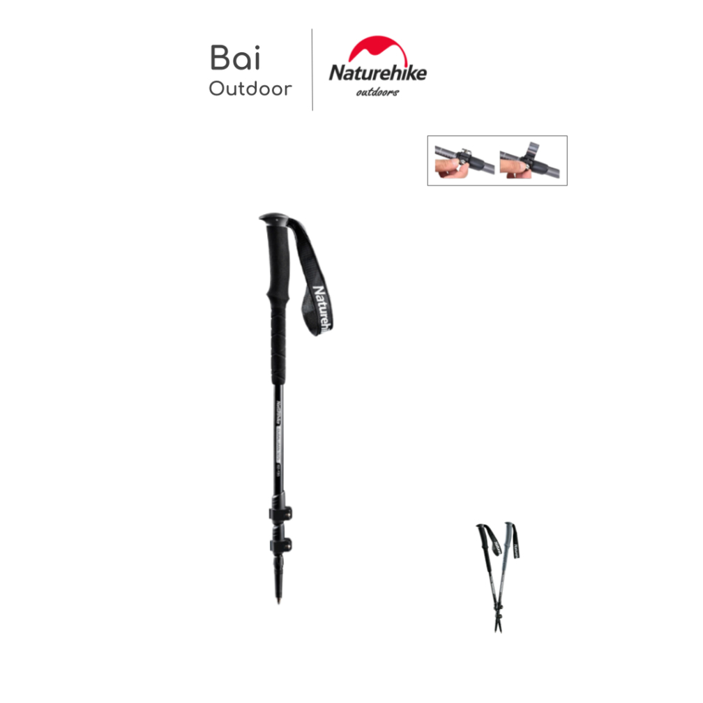 TREKKING POLE DURALUMIN NATUREHIKE NH17D017-D TONGKAT PENDAKI ALLOY