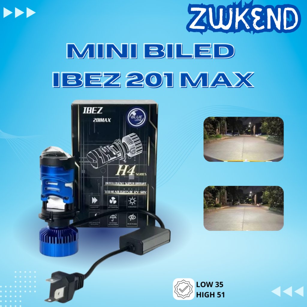MINI BILED IBEZ 201 MAX - MINI BILED PROJECTOR SOCKET H4