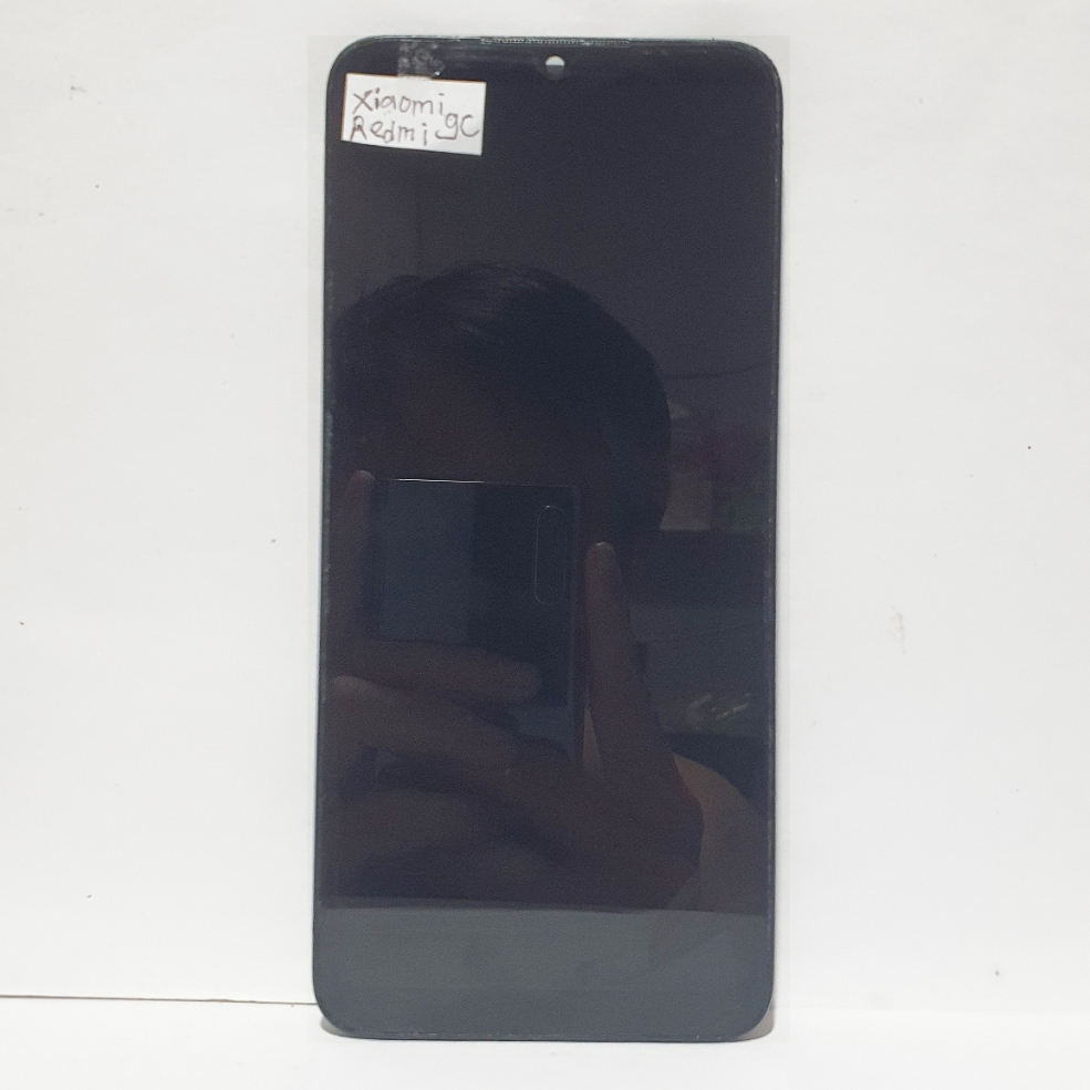 LCD + Frame Copotan Xiaomi Redmi 9C / Redmi 9A | Kondisi LCD Sudah Tes Normal