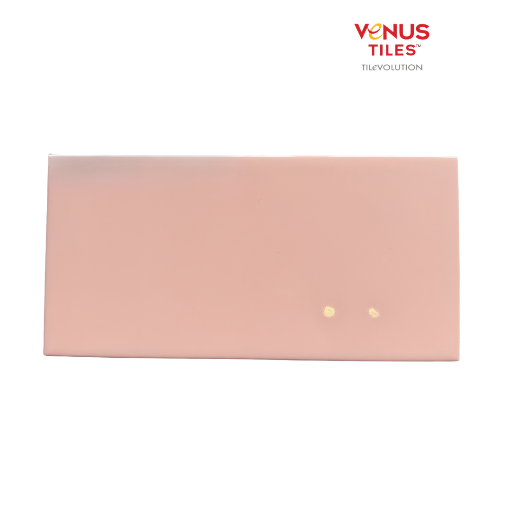 Venus Tiles Takko Klasik (No Bevel) Pink Keramik Subway 100*200 mm Ubin Dinding Lantai