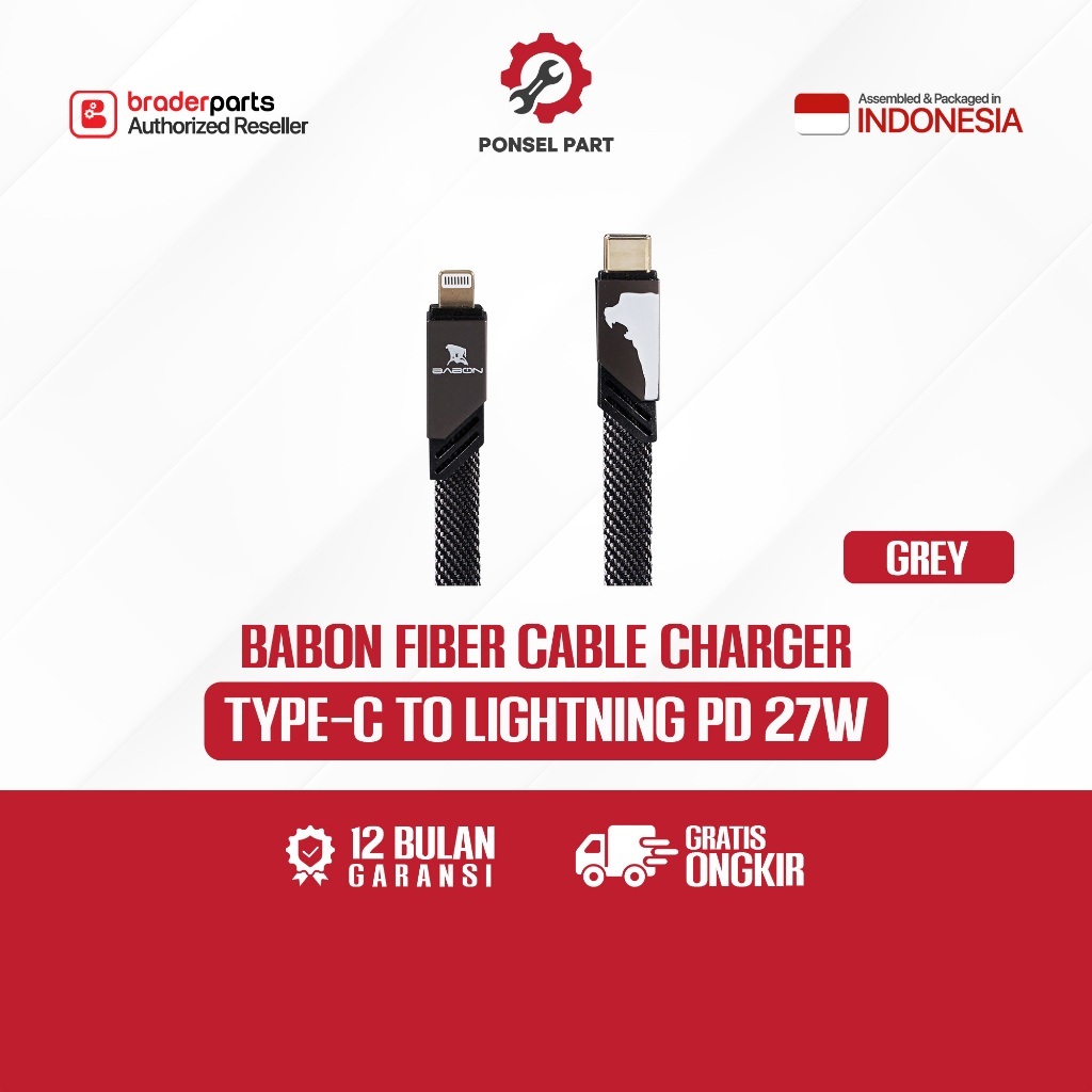 Babon Fiber Kabel / Cable Charger PD 27W