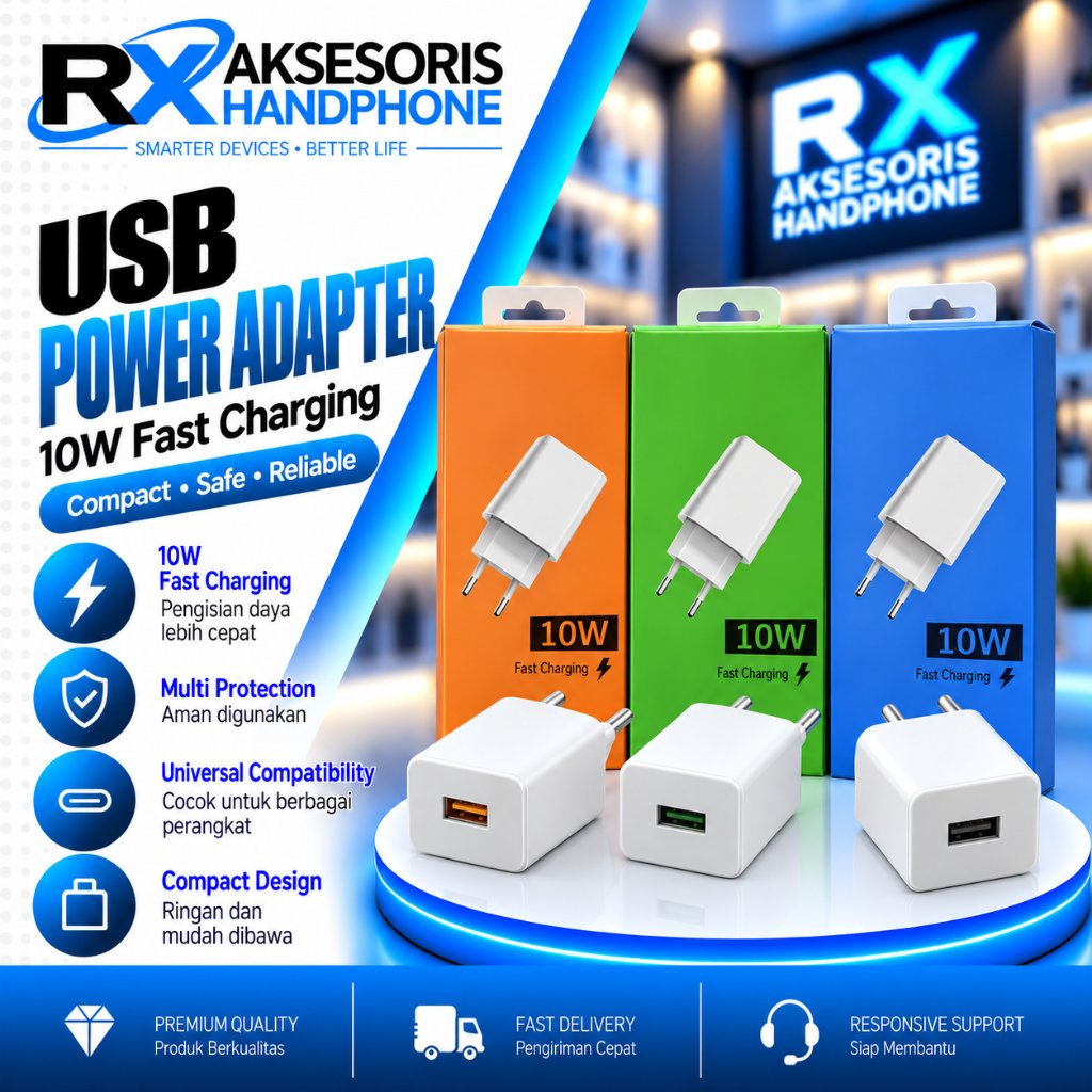 Adaptor Charger 10W – Casan 10W Fast Charging Realme Batok Kepala Charger realme
