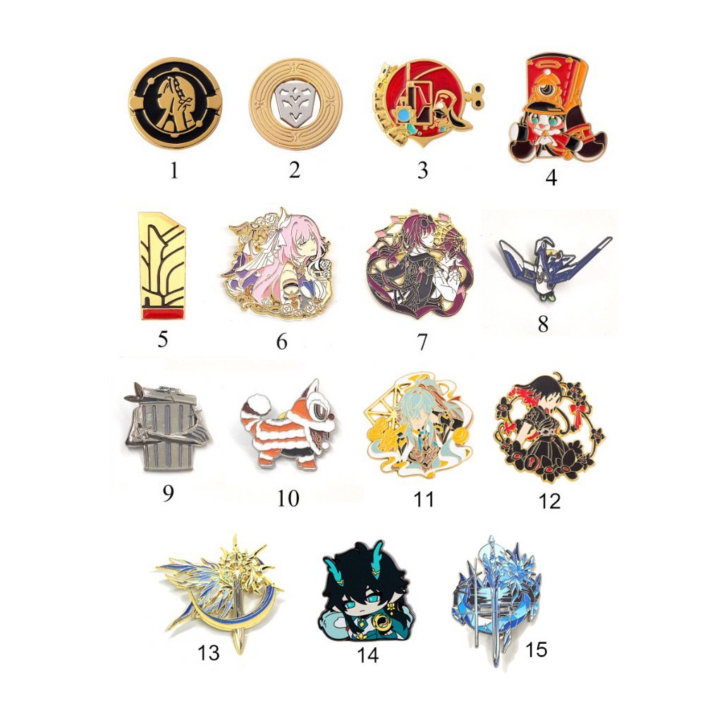 pin enamel honkai star rail pom pom phainon kafka dan heng