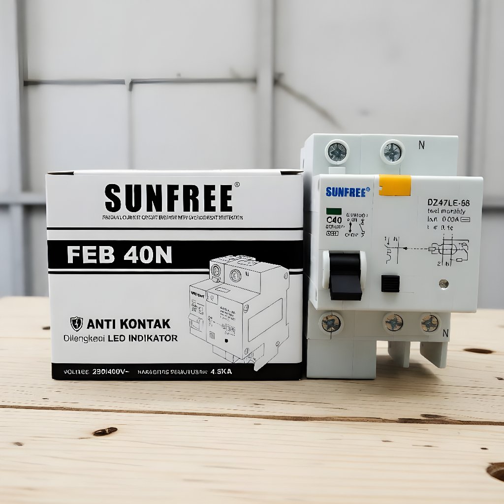 Anti Kontak Listrik Sunfree - ELCB 40 Ampere