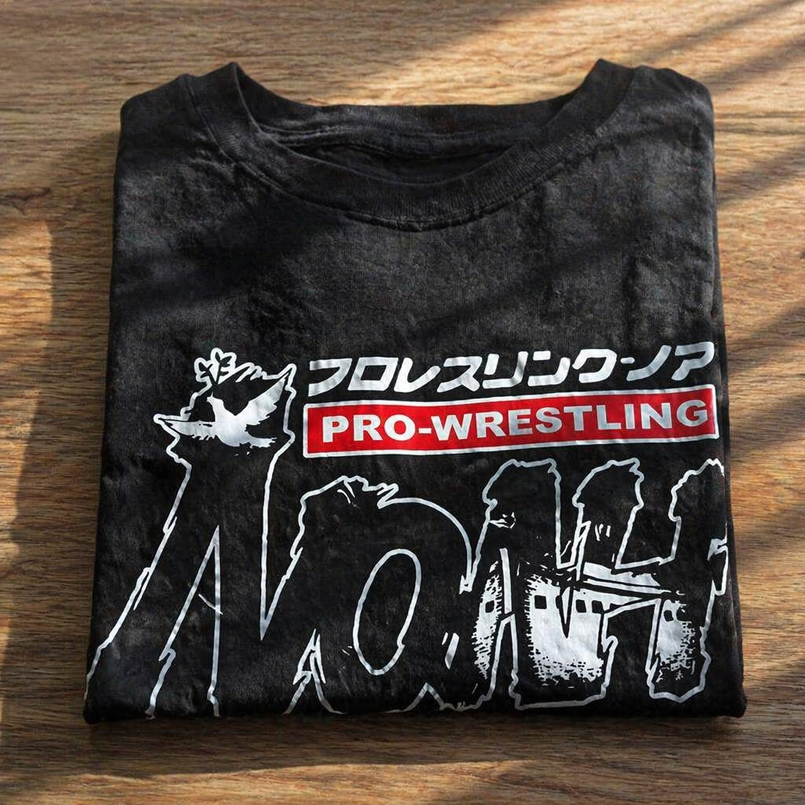 Kaos ALL MITSUHARU MISAWA NOAH PRO WRESTLING Tshirt Casual Bahan Katun Kombed 30s | Sablon DTF | Rea