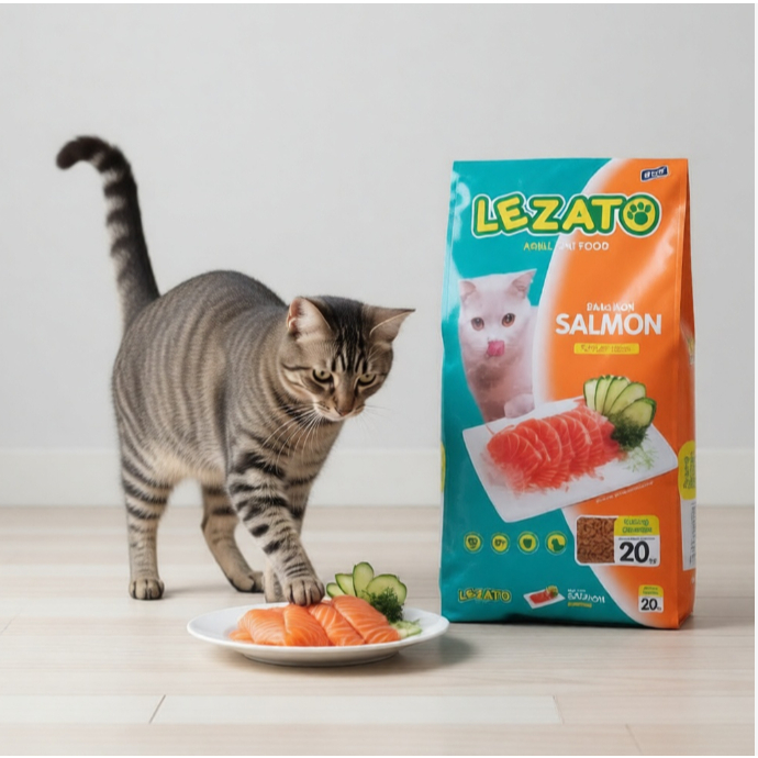 LEZATO Cat Salmon 20kg Freshpack Makanan Kucing Lezato Adult 20 kg