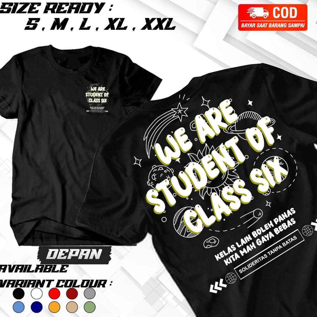 WE ARE STUDENT OF CLASS Pria Casual - HITAM, S