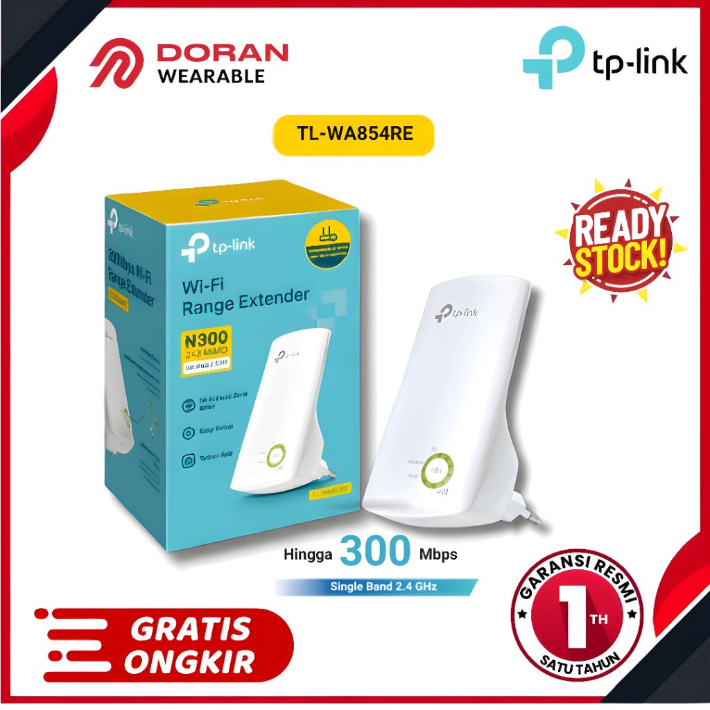TP-Link TL-WA854RE WiFi Extender | WiFi Repeater Penguat Sinyal | Penangkap Sinyal | Penguat Jaringa