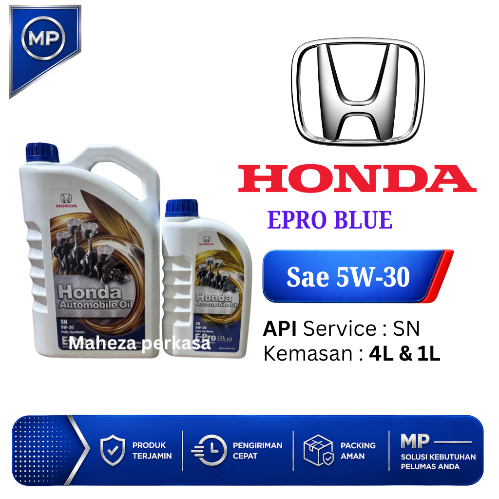 Honda Epro Blue 5W-30 Oli Honda 5W-30 Original E-Pro Blue Oli Mesin Mobil Honda Genuiene OEM
