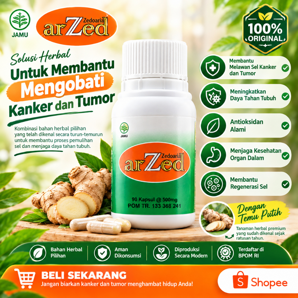 Obat Herbal arZed 90 Kapsul - Bantu Pengobatan Kanker dan Tumor