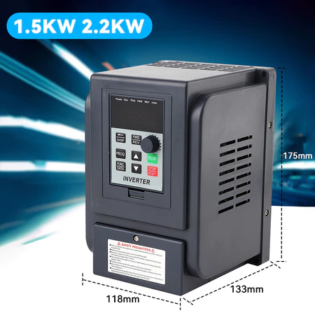 Inverter Frekuensi Converter VFD AT4 1.5kw/2.2kw input 1phase AC 220V