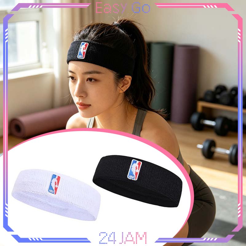 Headband Olahraga Cowok Menyerap Keringat Sport Headband Headband Basket Pria Hairband Sport Pria