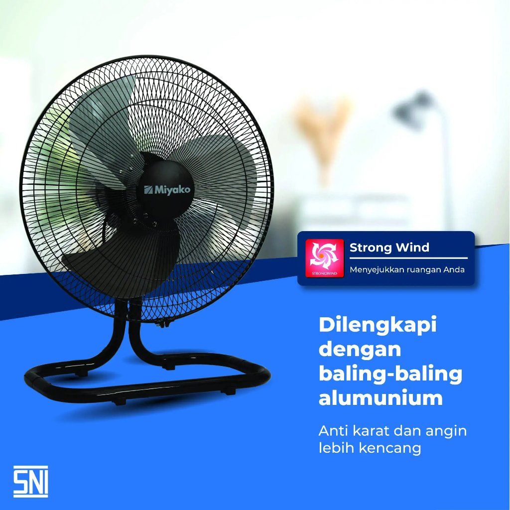 Miyako Kipas Angin Tornado Fan KLB18 Kipas Meja - 18 Inch