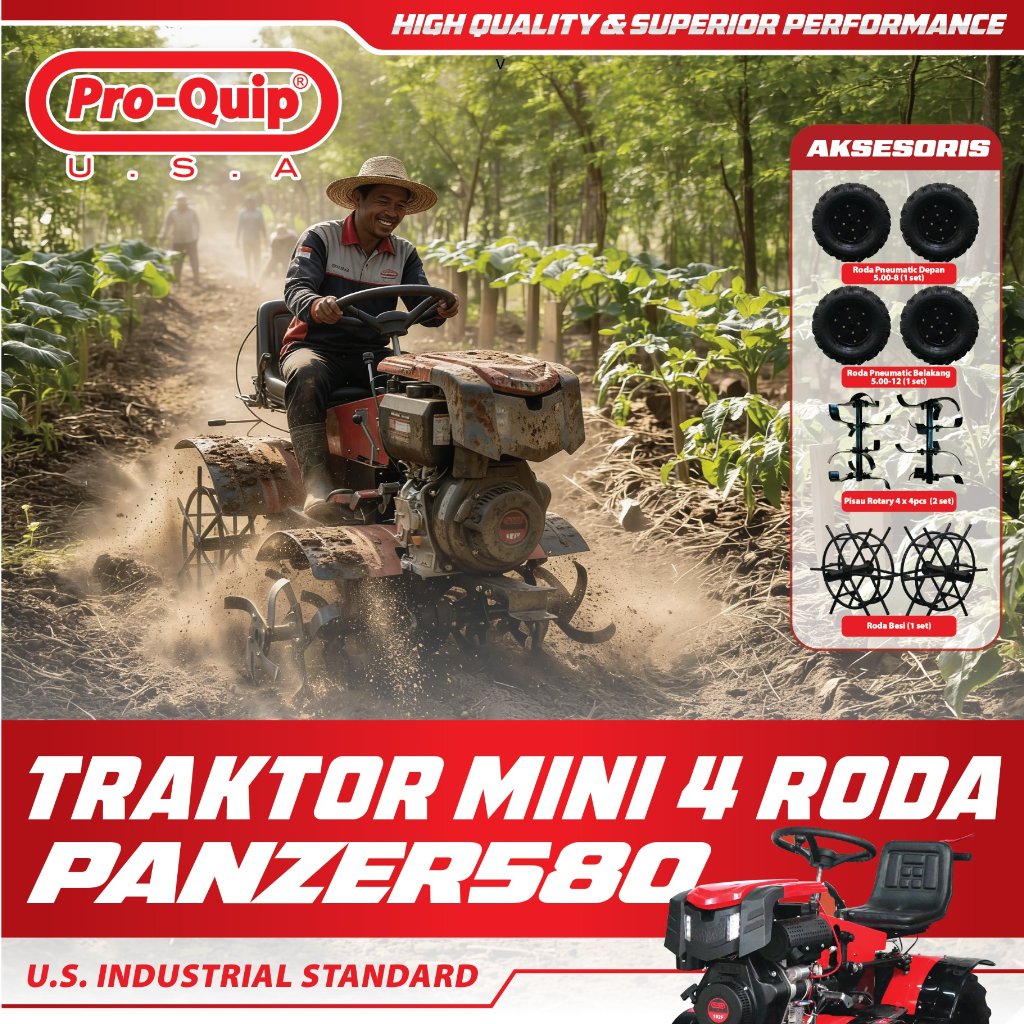 Traktor 4 roda mini PANZER580 Proquip