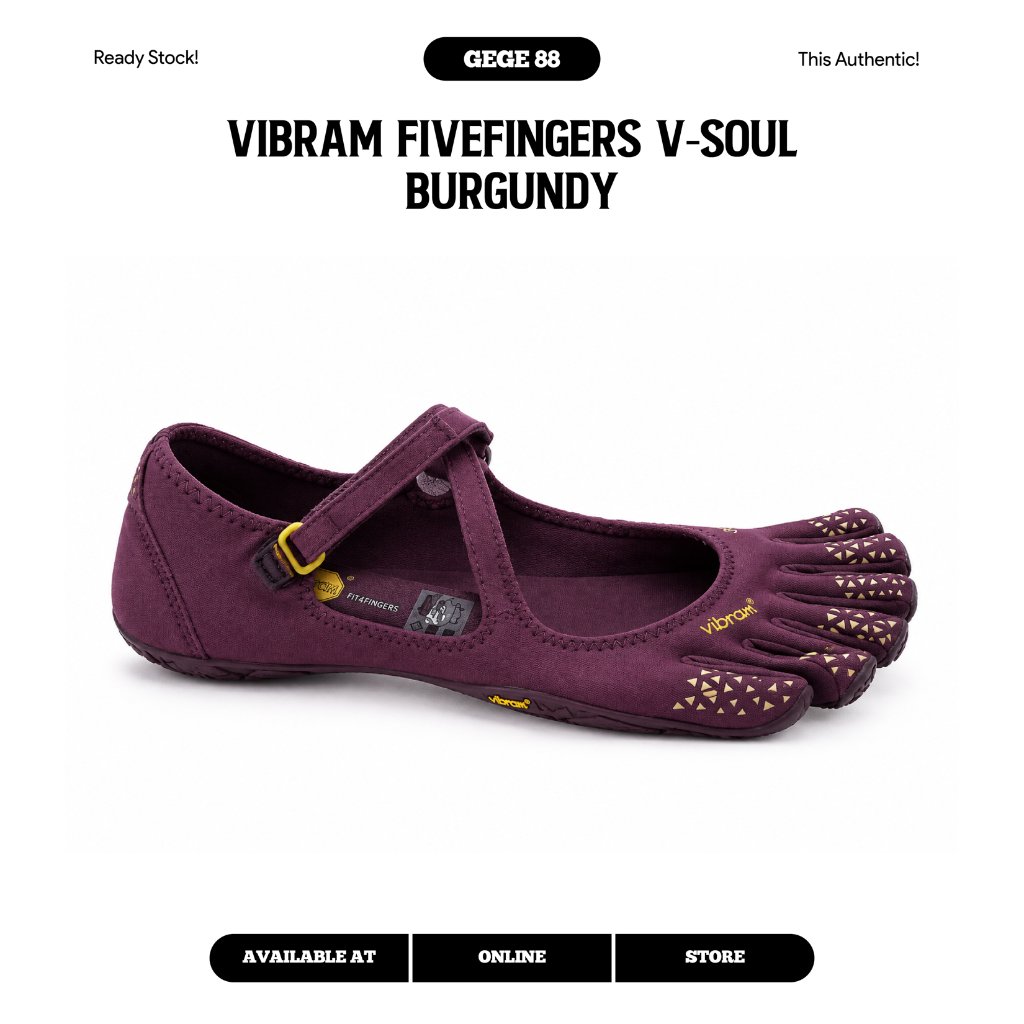 Sepatu Vibram FiveFingers V-Soul Burgundy
