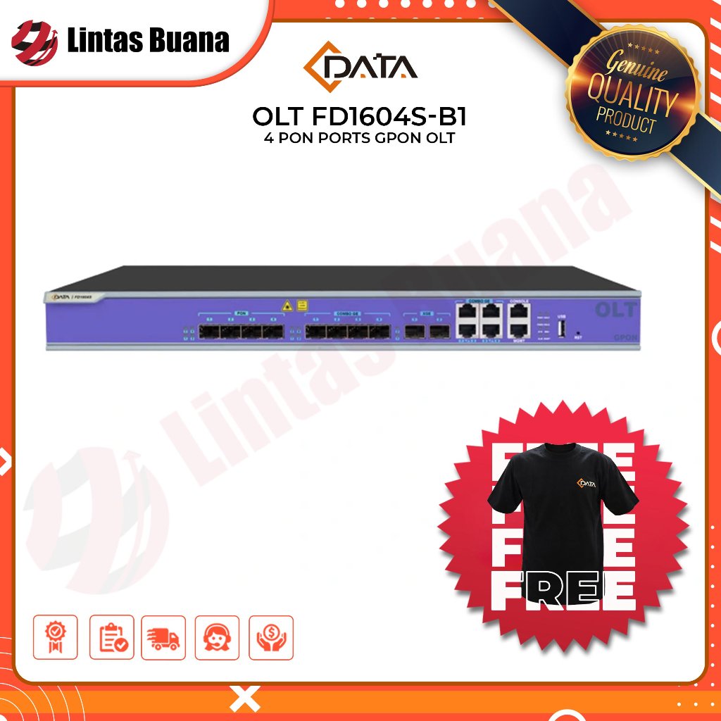 C-Data GPON OLT 4 port PON L3 AC+DC Power GPON OLT CDATA 4PON FD1604S