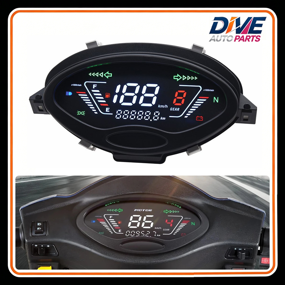 Speedometer Motor LCD Penuh Meter Digital untuk Honda Charisma 125 X & D Wave125r WAVE125 Wave125S I
