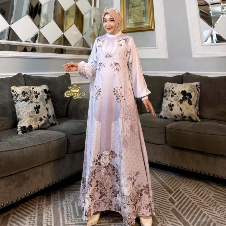 Qorys Premium  Gamis Bahan Luxera Silk Seri 5 warna