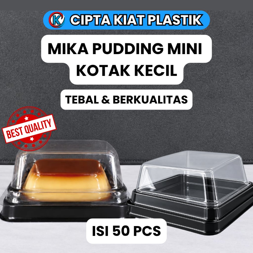 MIKA PUDDING MINI KOTAK | MIKA MOON CAKE | ISI 50 PCS