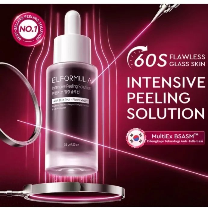 ELFORMULA Intensive Peeling Solution 35 gr - Peeling Serum Dark Spot Glass Skin Eksfoliasi Wajah Sel