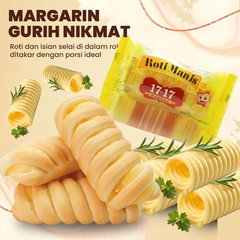 COD HALAL1717 Bakery Roti Halal cokelat margarin keju Food Selai Kedai Cemilan 20g