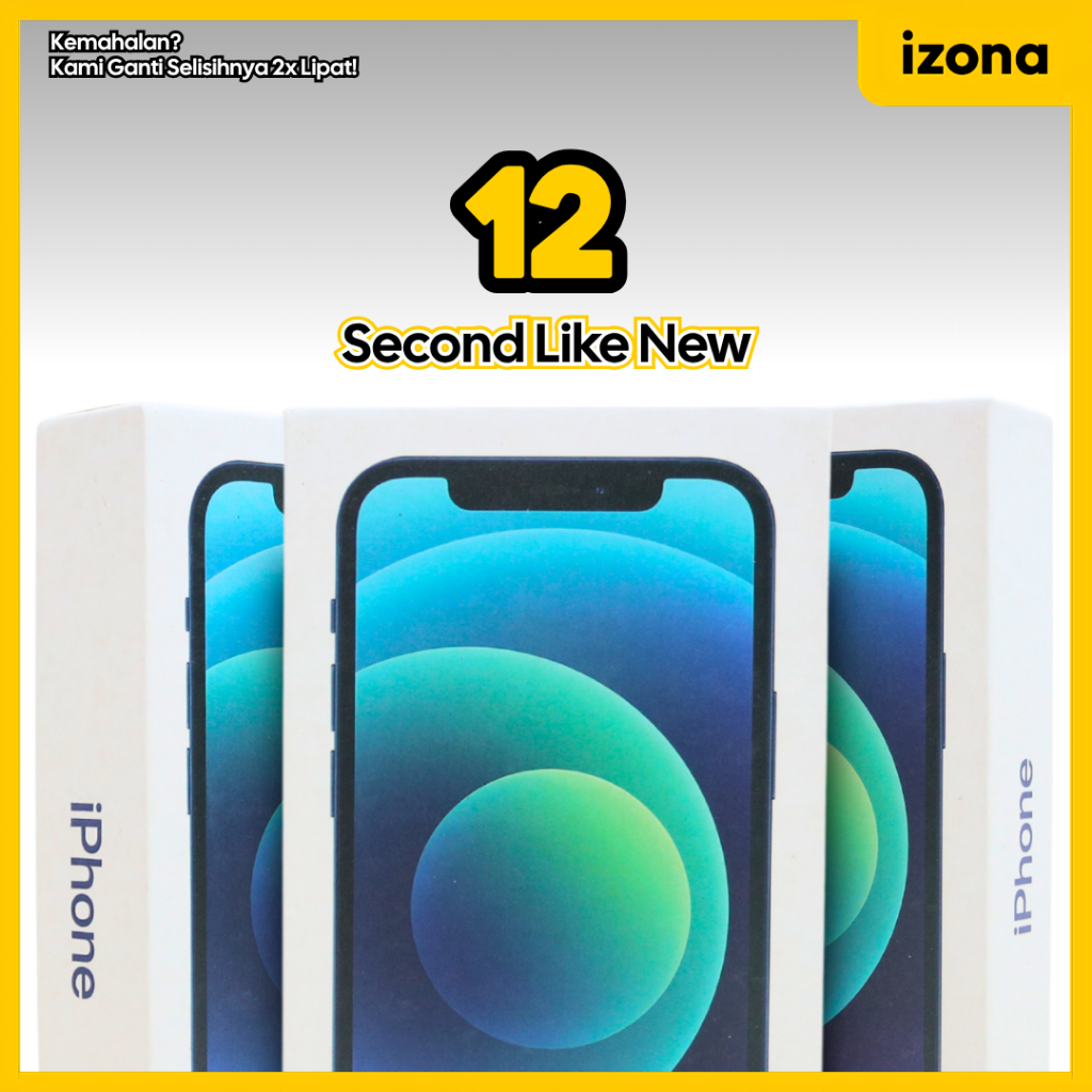 IPHONE 12 64 256 512GB SECOND INTER IBOX ORIGINAL FULLSET BERGARANSI IZONA