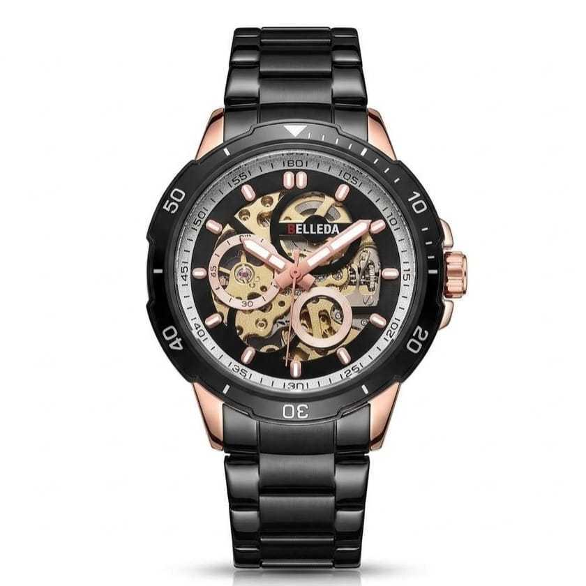 Jam Tangan Pria Belleda 9486 Automatic Watches Stainless Steel Anti Air 3 Atm Watches BELLEDA©™
