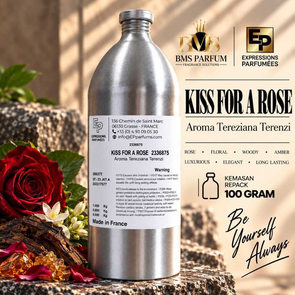 100 GR REPACK KISS FOR ROSE BY EXPRESSION SEARAH AROMA TEREZIANA TERENZI BIBIT MURNI ORIGINAL PABRIK