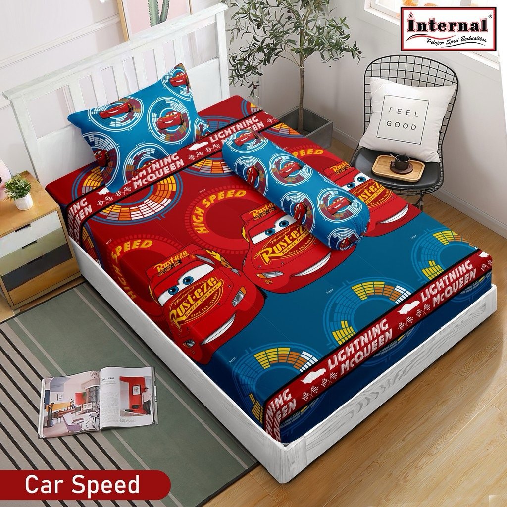 INTERNAL - Sprei Internal 120x200 T.25 Single Motif Anak Karakter