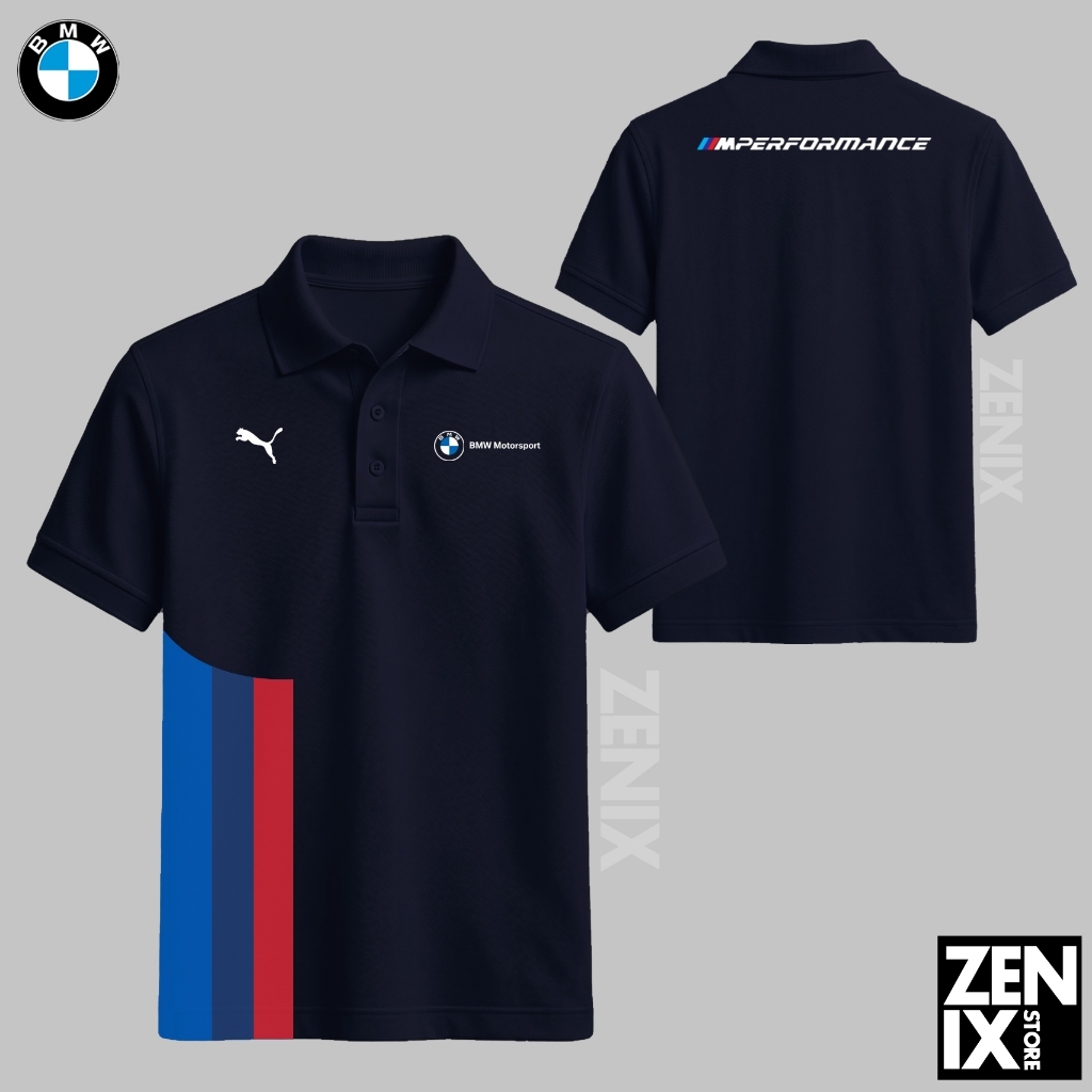 Kaos Polo Shirt BMW PUMA Racing Team TERBARU Premium
