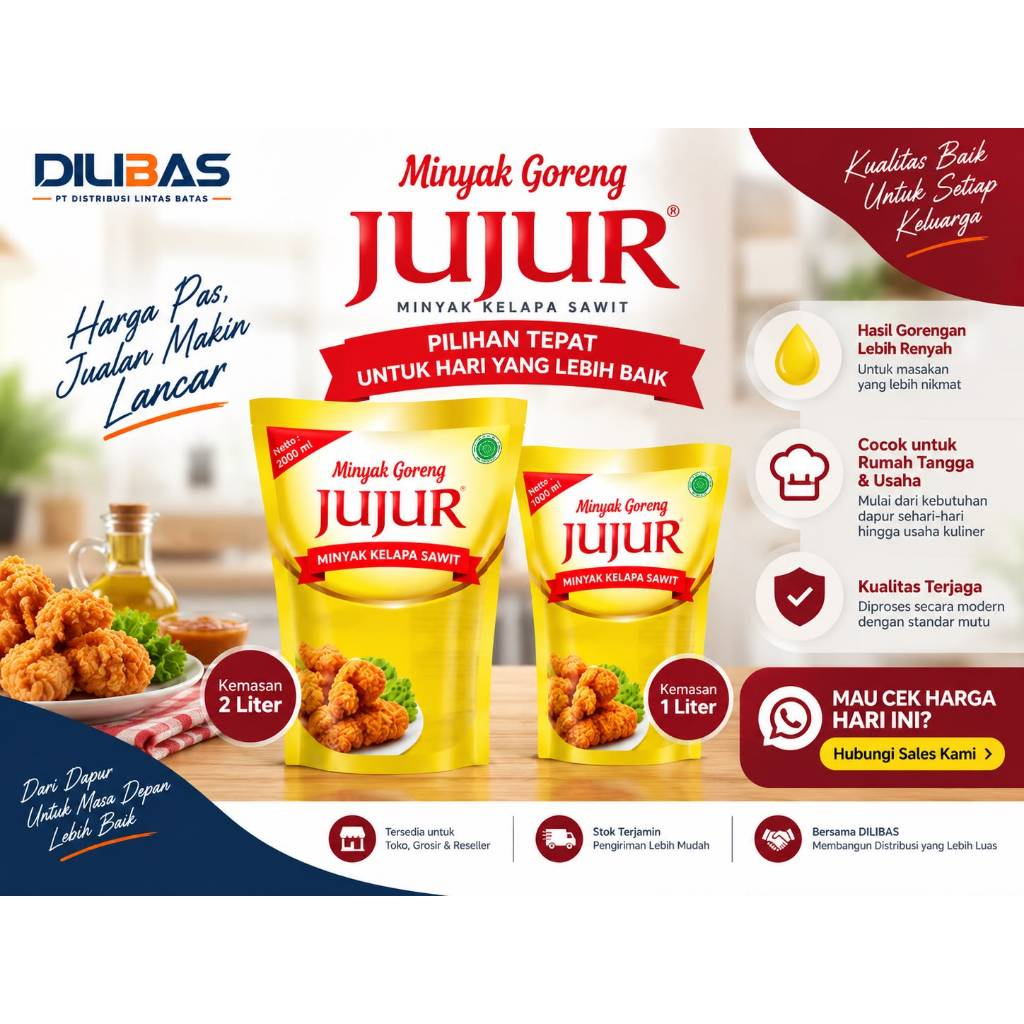 JUJUR Minyak Goreng 1L-2L