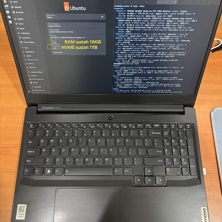 Lenovo IdeaPad Gaming 3 15ACH6 Ryzen 5 5600H RTX 3050 RAM 16GB SSD 1TB 15.6" 120Hz second