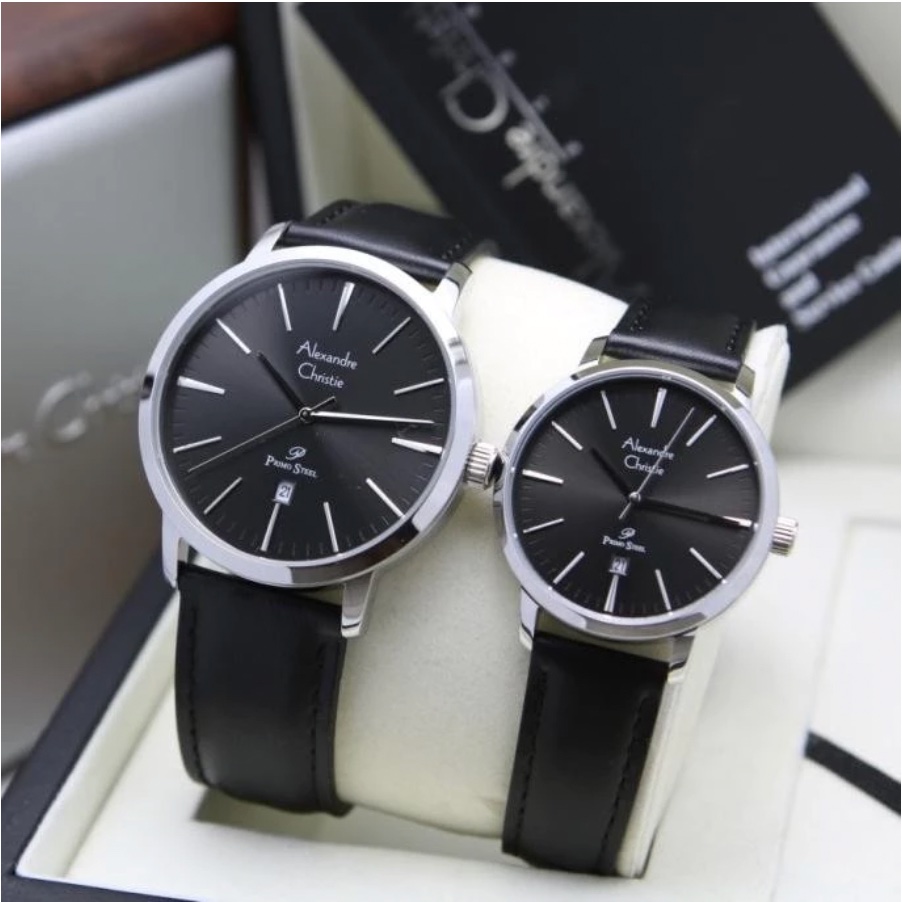ALEXANDRE CHRISTIE COUPLE  AC 1028 JAM TANGAN COUPLE ORIGINAL