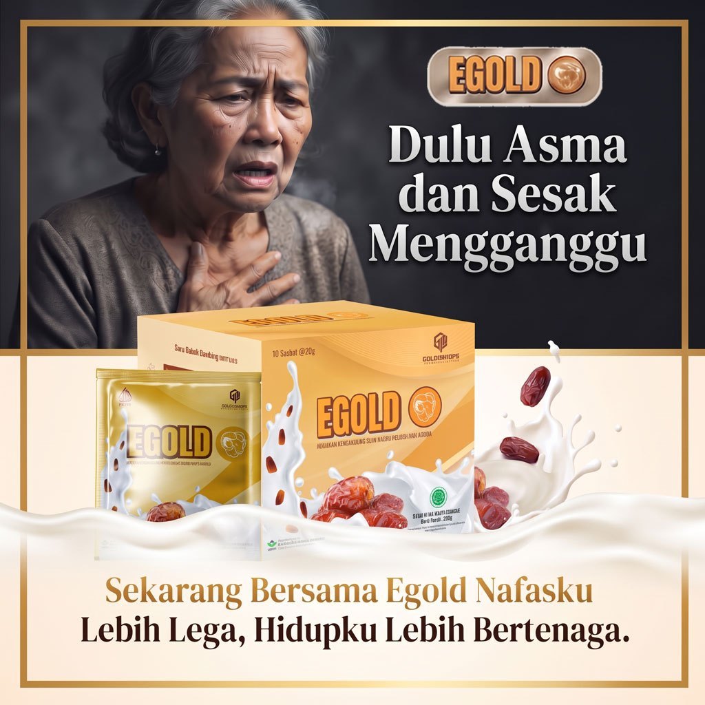EGOLD SUSU KAMBING UNTUK PERNAFASAN ISI 10 SACHET