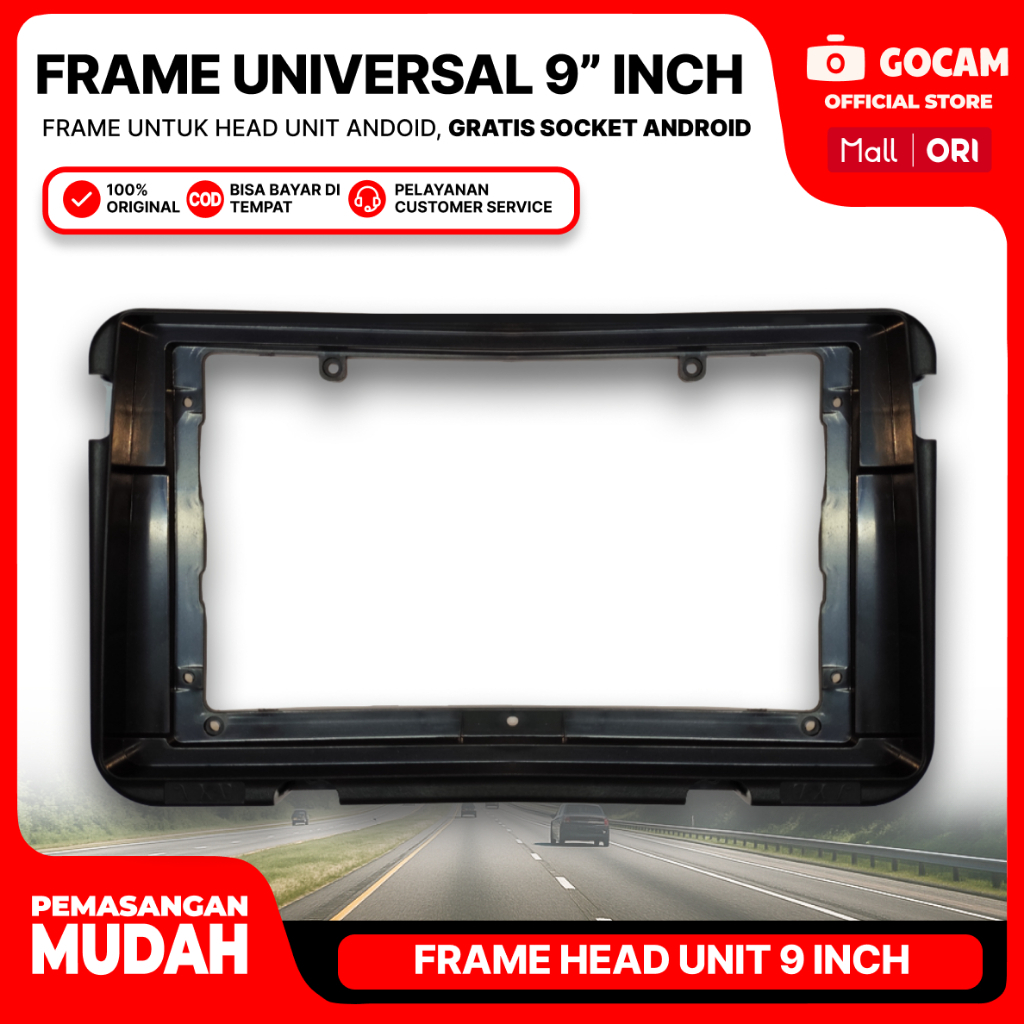 GOCAM Frame Android Head Unit - Universal 9 Inch