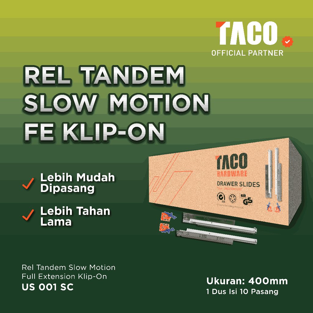 1 BOX-10 SET Taco Rel Tanem 40CM Tandem US-001 SC