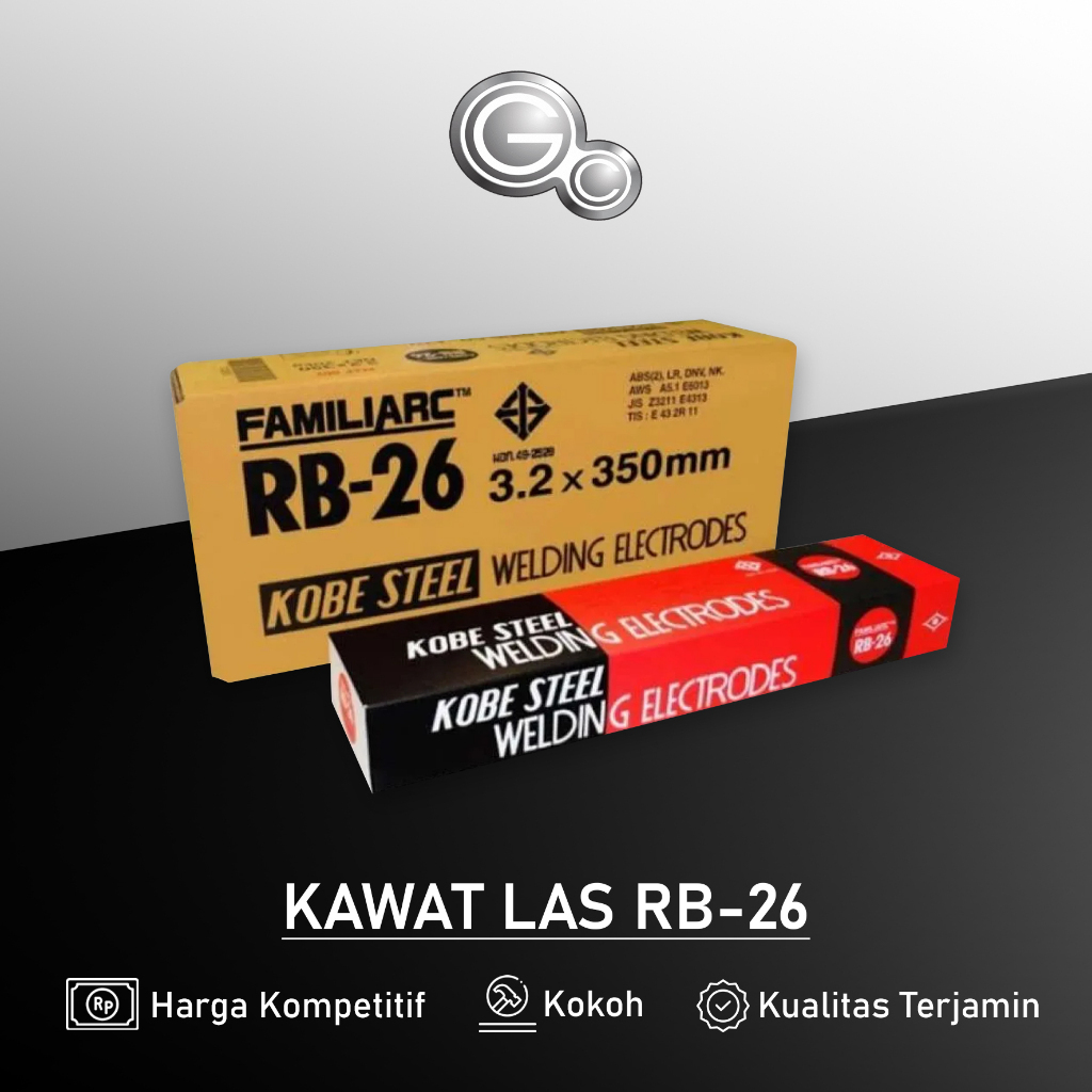 Kawat Las KOBE STEEL RB-260 / Kawat Las Mild Steel AWS E6013 - Harga dan Kualitas Terbaik